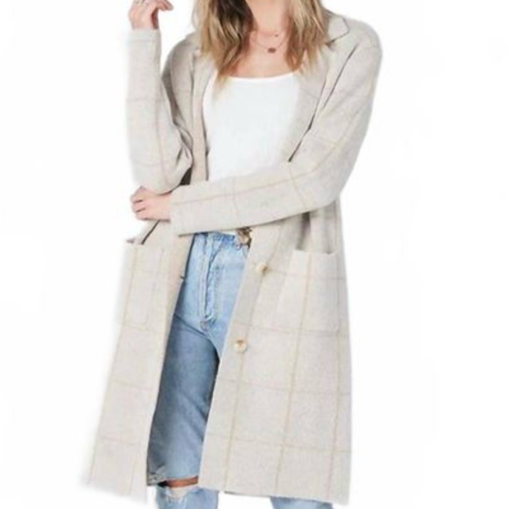Saltwater LUXE Beige Knit Cardigan